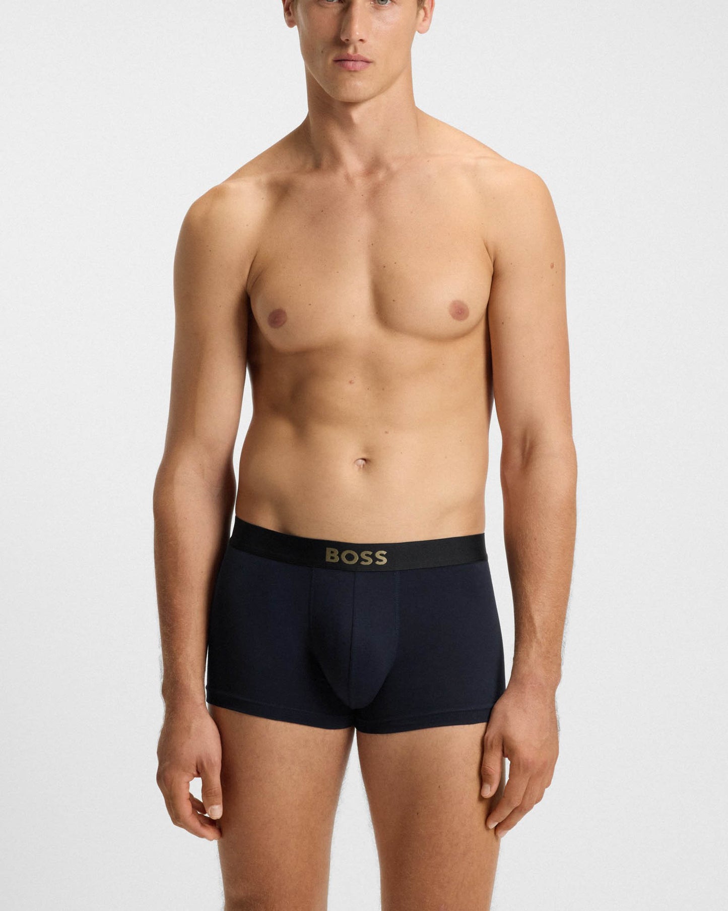 BOSS Orange 3-Pack Gold Logo Mens Trunks - Open Miscellaneous 990