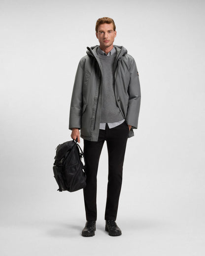 BOSS Orange Osiass Mens Water Repellent Jacket with Contrasting Trims  - Black 001