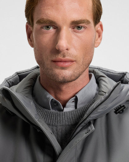 BOSS Orange Osiass Mens Water Repellent Jacket with Contrasting Trims  - Black 001