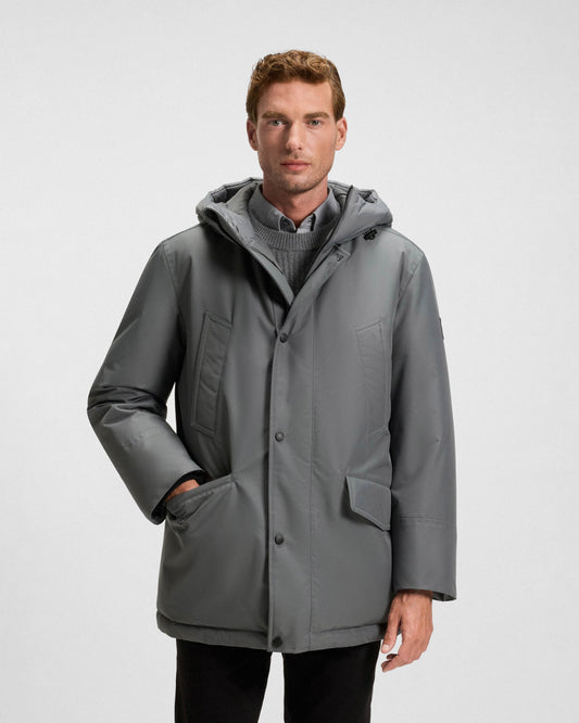 BOSS Orange Osiass Mens Water Repellent Jacket with Contrasting Trims  - Black 001