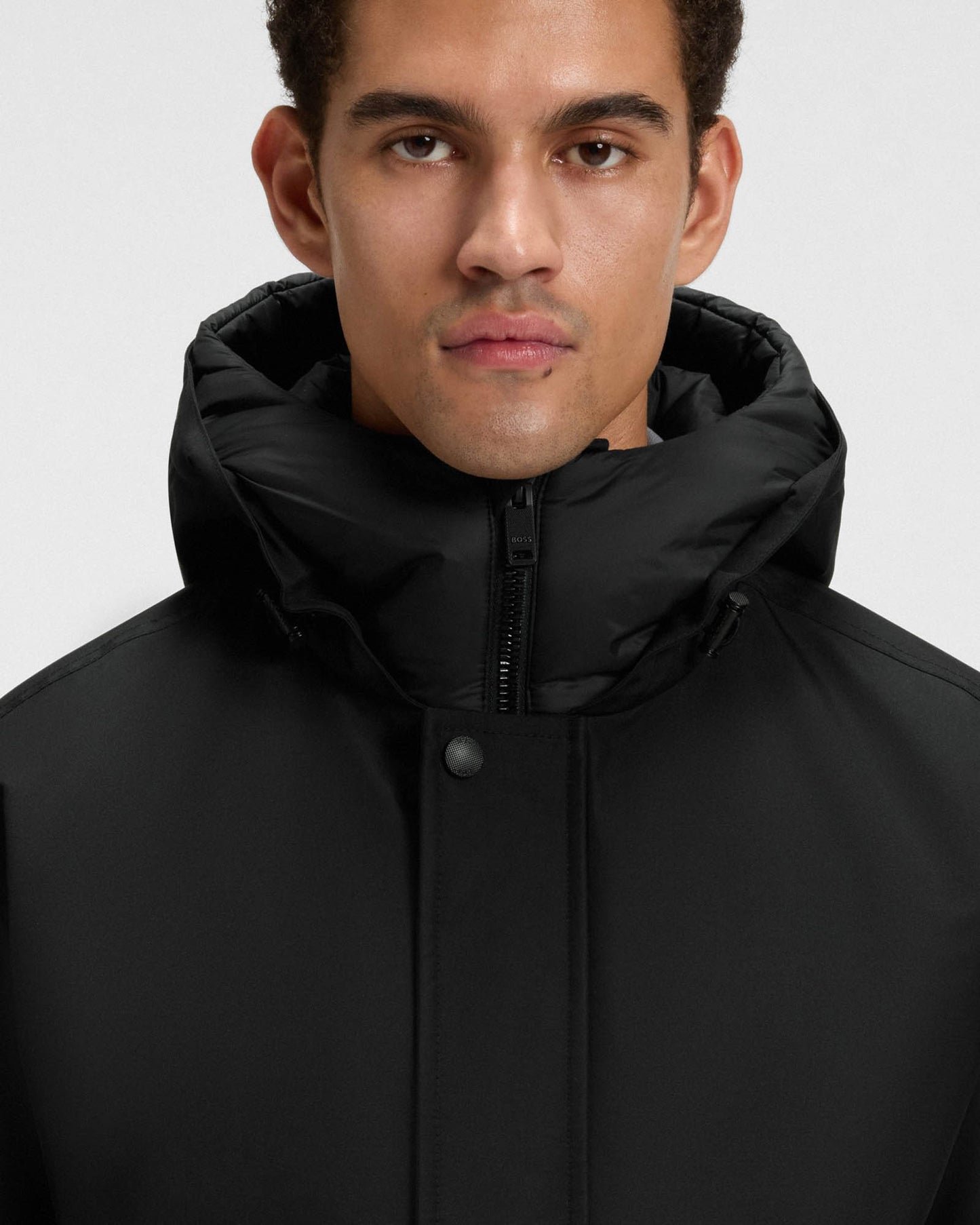 BOSS Orange Osis Mens Water Repellent Jacket with Contrasting Insert - Black 001