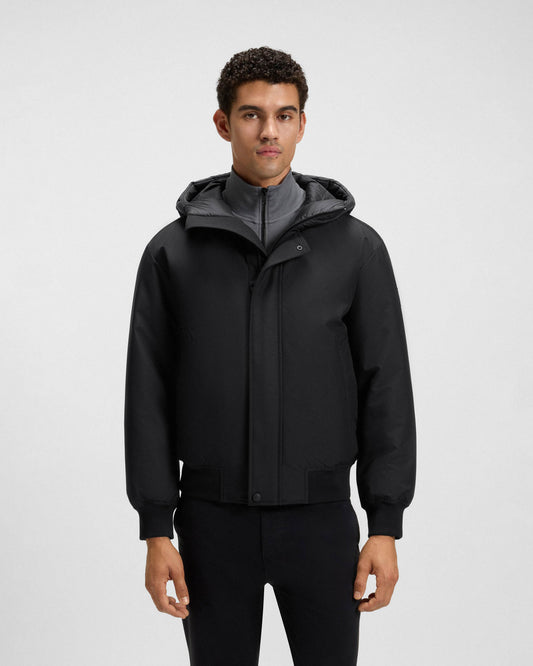 BOSS Orange Osis Mens Water Repellent Jacket with Contrasting Insert - Black 001