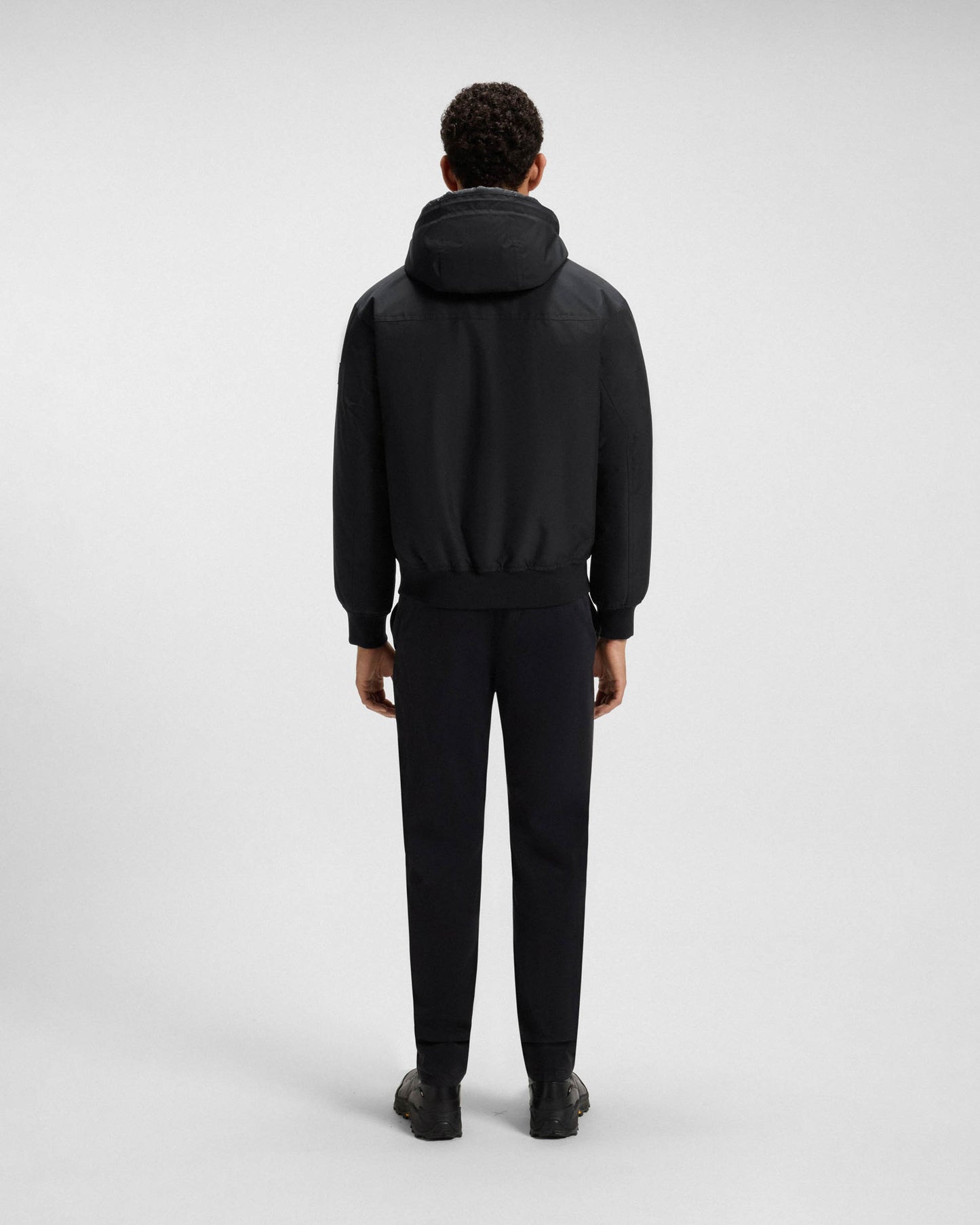 BOSS Orange Osis Mens Water Repellent Jacket with Contrasting Insert - Black 001
