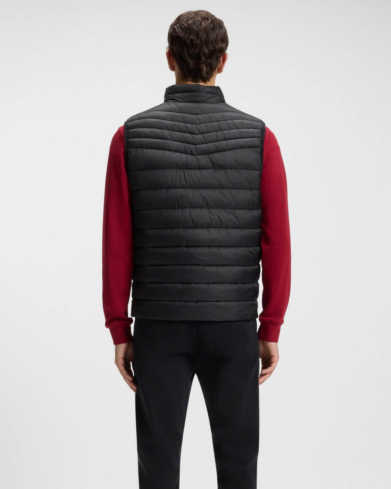 BOSS Orange Odeno 2 Mens Gilet - Black 001 | CHO | Designer Mens Gilets