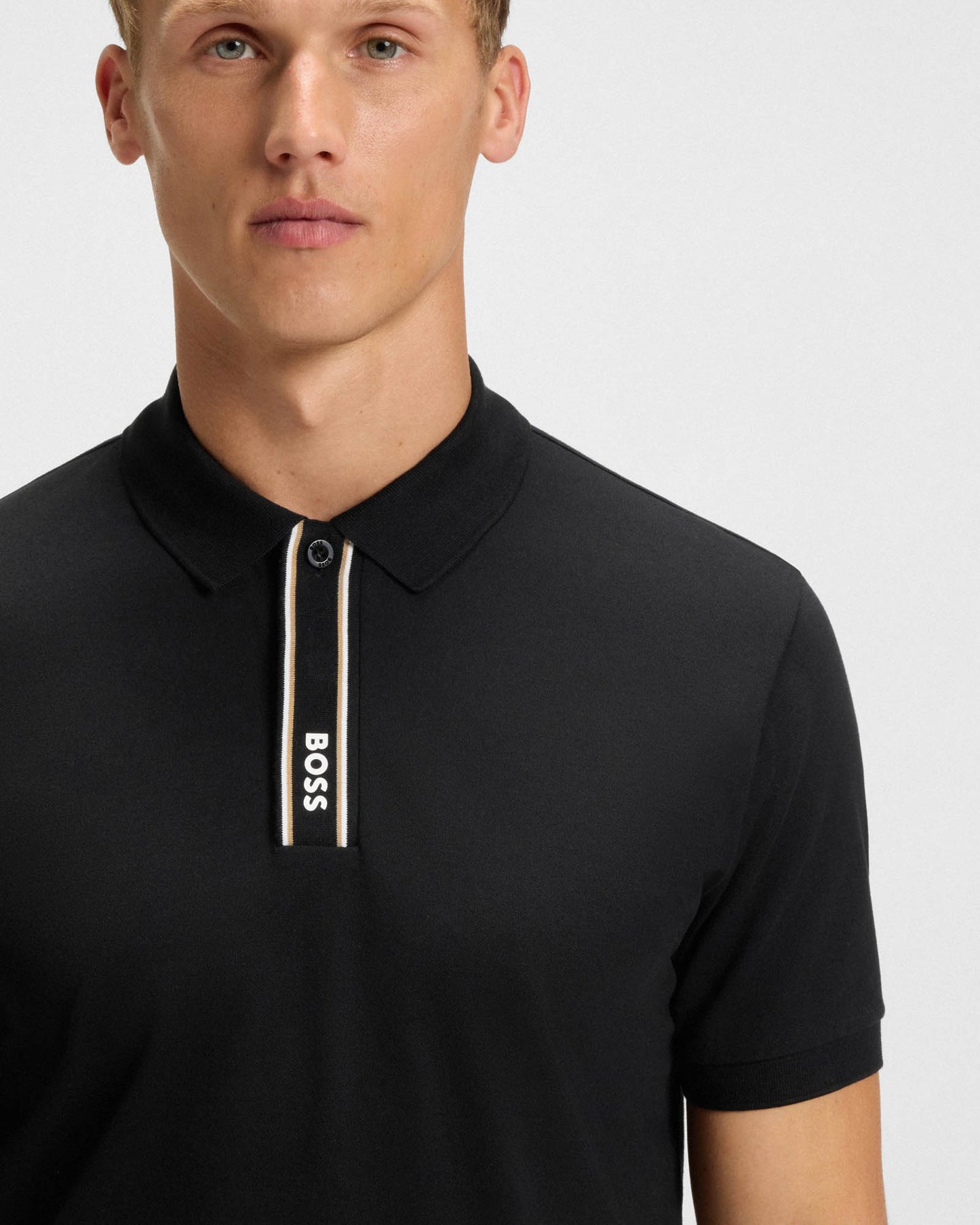BOSS Green Paddy GOC Mens Polo Shirt - Black 001