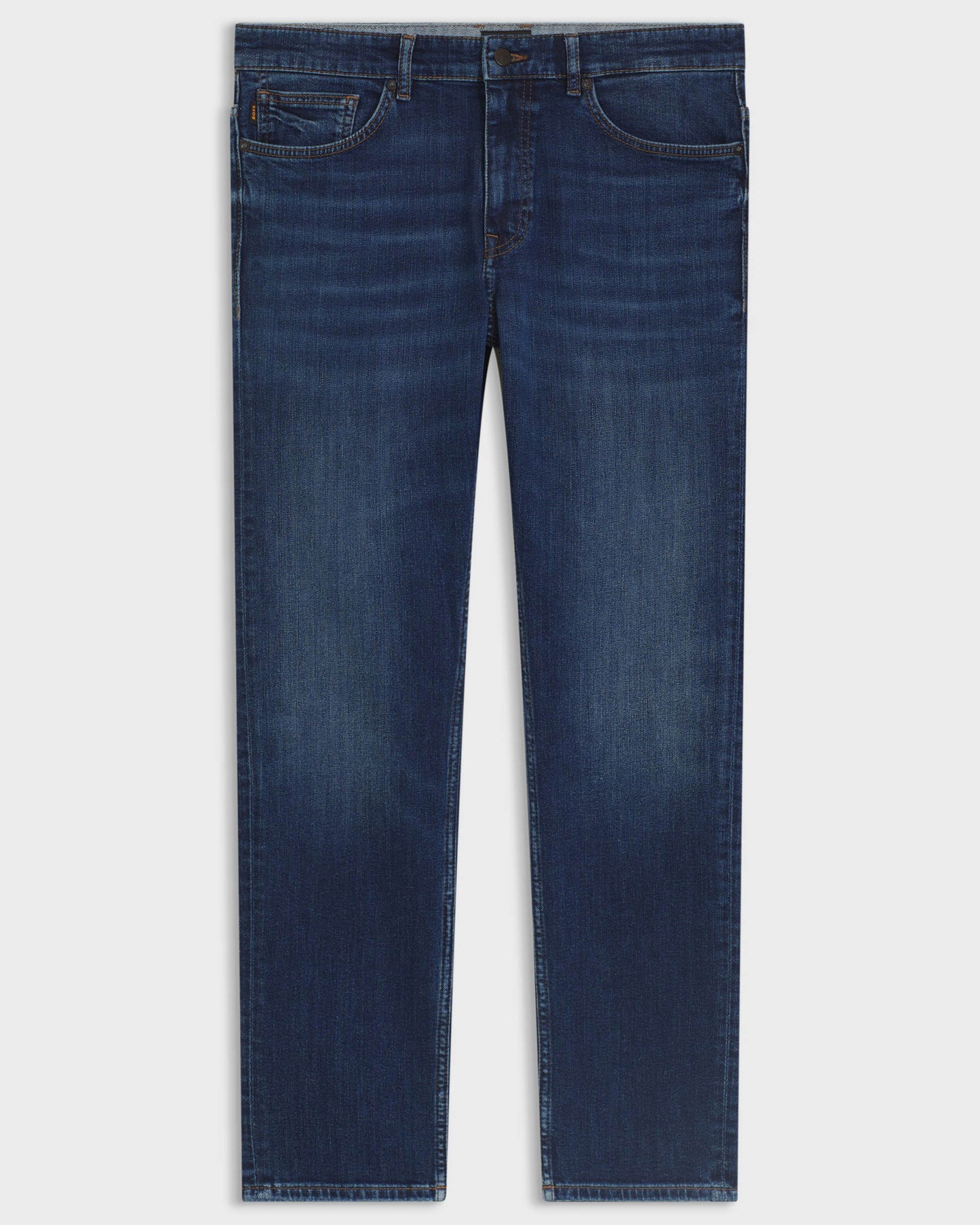 BOSS Orange Delaware Mens Slim-Fit Jeans in Blue Comfort-Stretch Denim  - Medium Blue 421
