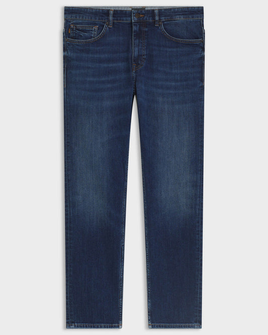 BOSS Orange Delaware Mens Slim-Fit Jeans in Blue Comfort-Stretch Denim  - Medium Blue 421