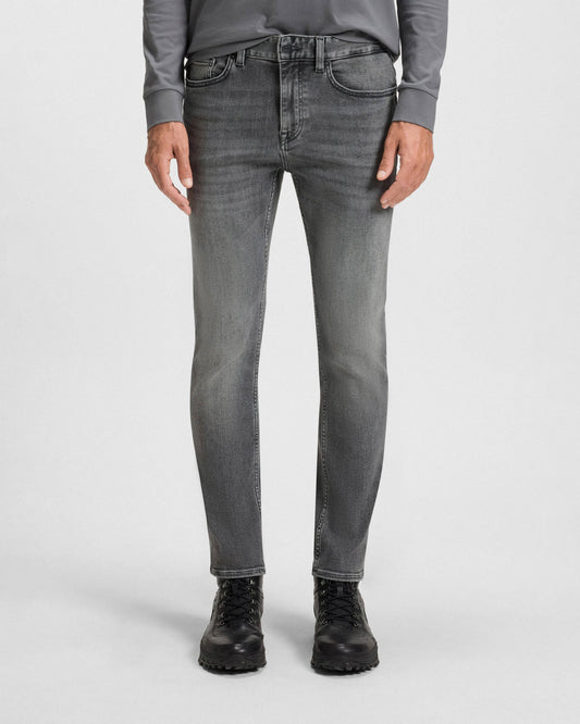 BOSS Orange Delaware Delaware Mens Slim-Fit Jeans in Grey Soft-Motion Denim - Medium Grey 038