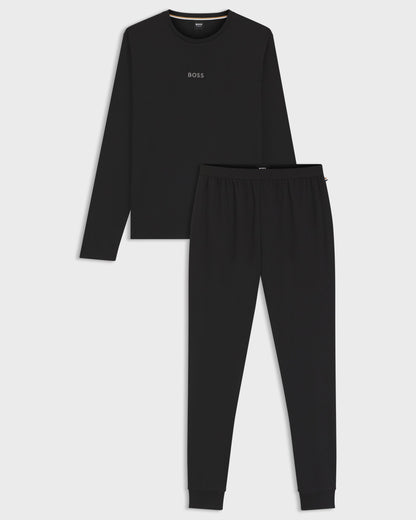 BOSS Orange Mens Xmas Long Pyjama Gift Set flat lay