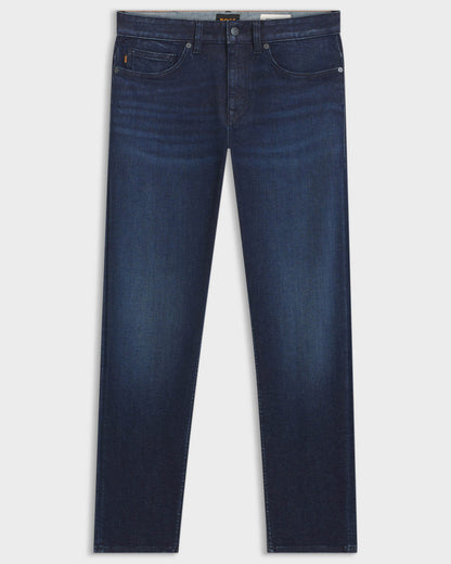 BOSS Orange Delaware Mens Slim-Fit Jeans in Stretch Denim  - Dark Blue 407