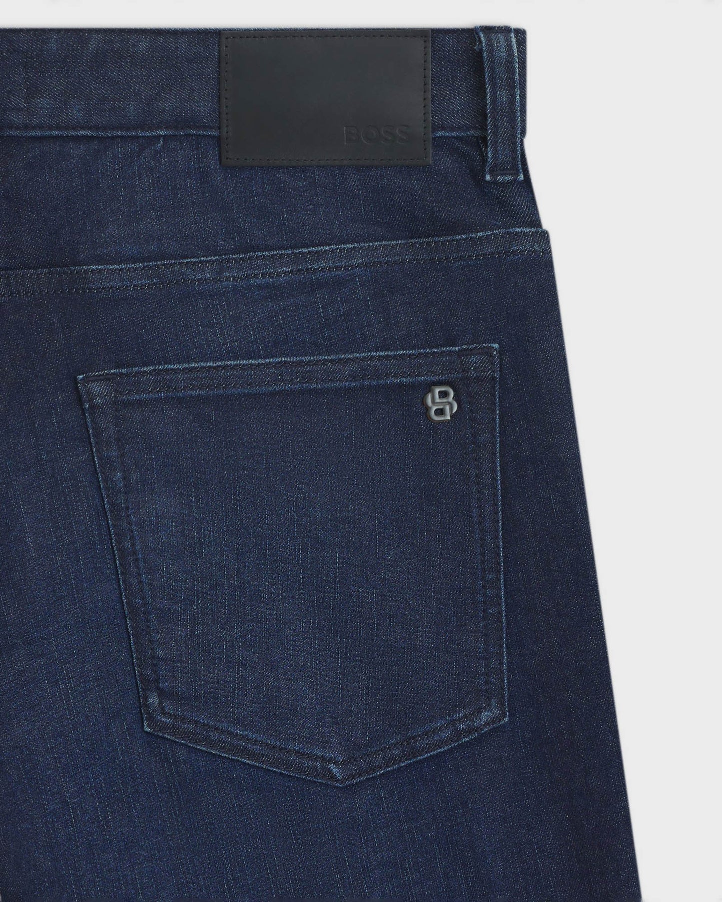 BOSS Orange Delaware Mens Slim-Fit Jeans in Stretch Denim  - Dark Blue 407