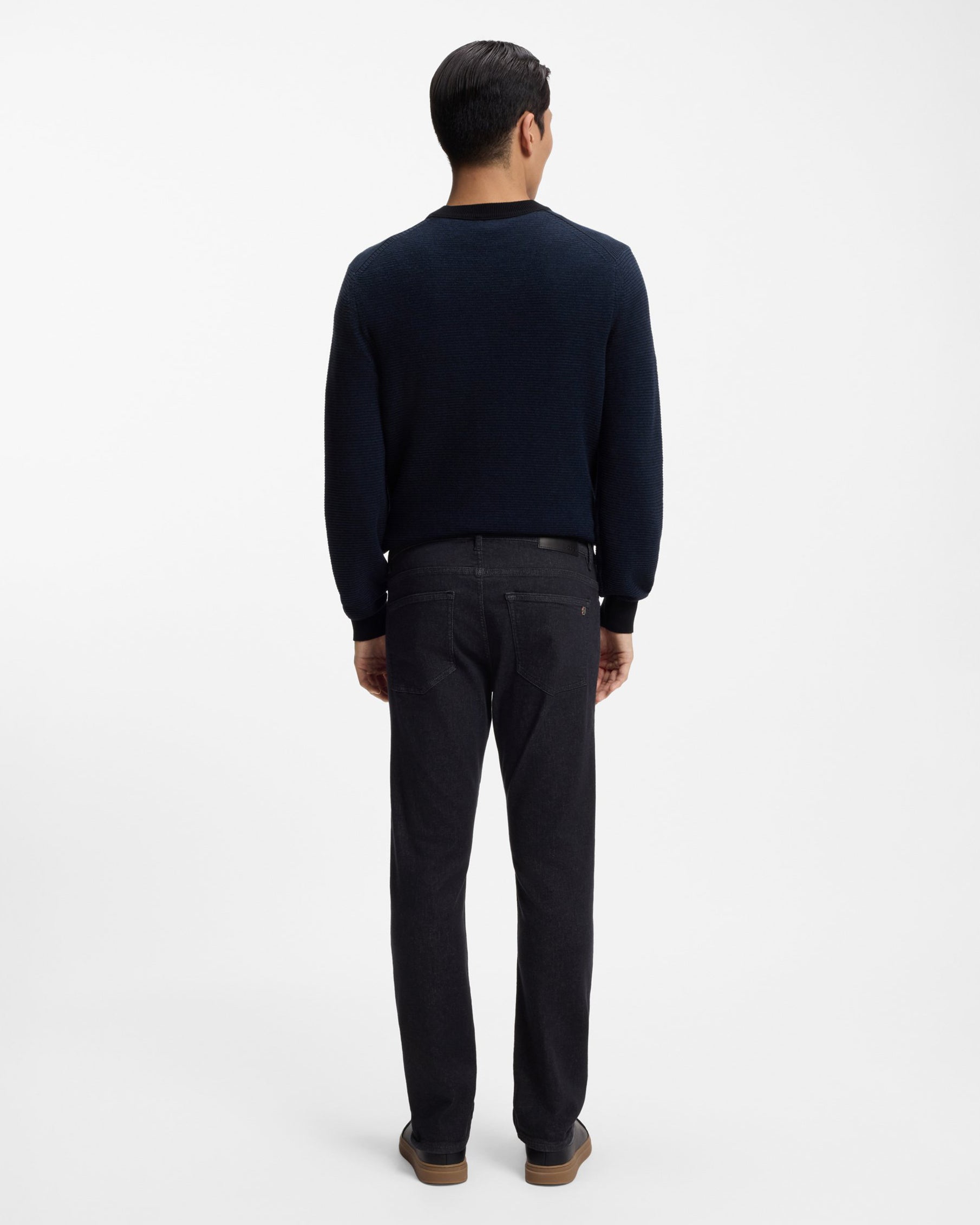 BOSS Orange Slim Fit Delaware Jeans - Dark Blue 401 - CHO - Designer Mens Jeans