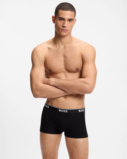 BOSS Orange Power 3-Pack Mens Trunks - Black 009