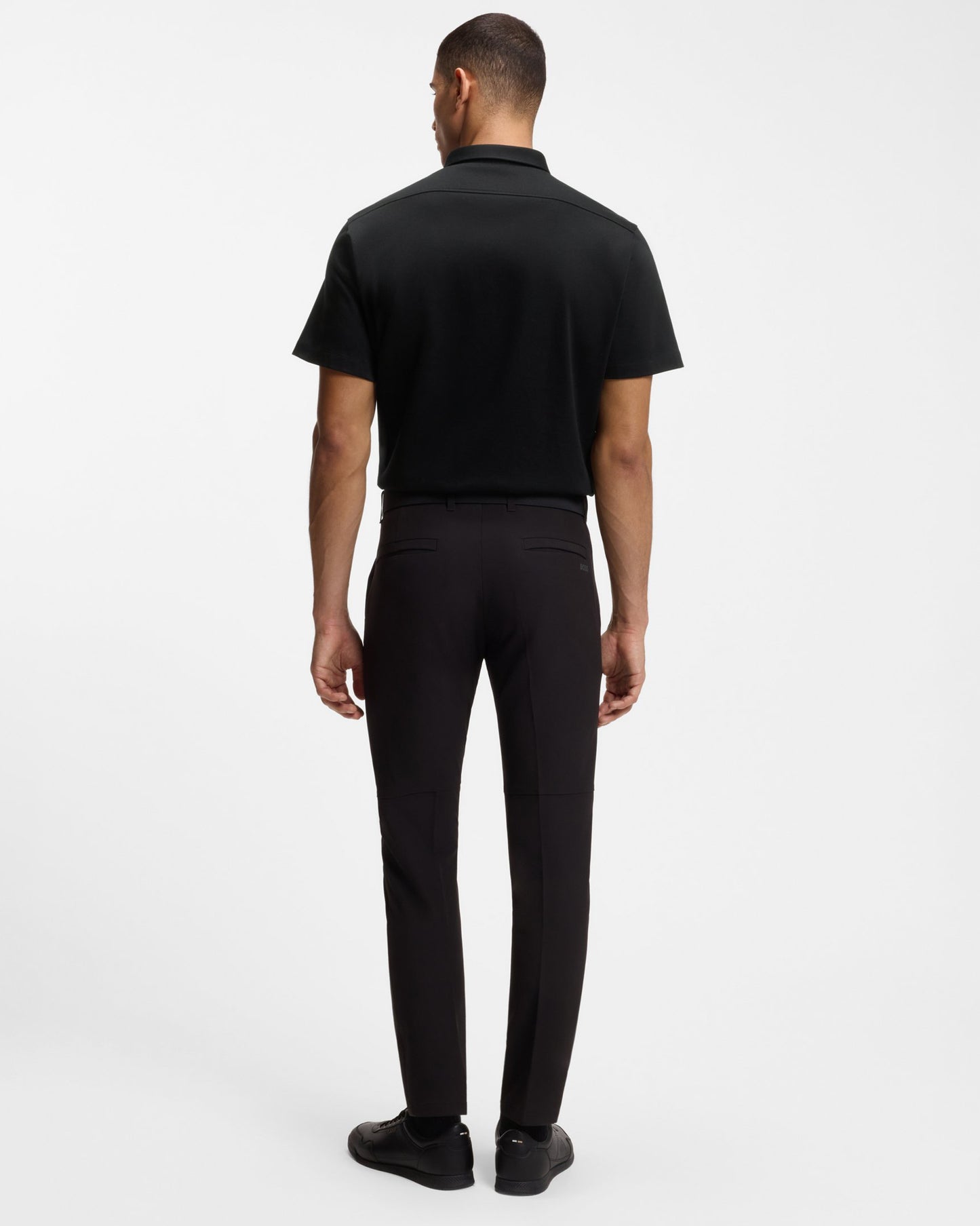 BOSS Green ST_Motion Mens Short Sleeve Shirt - Black 002