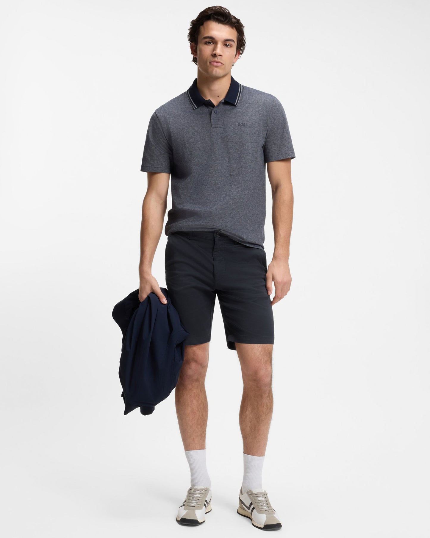 BOSS Orange Mens Slim Chino Shorts - Dark Blue 403