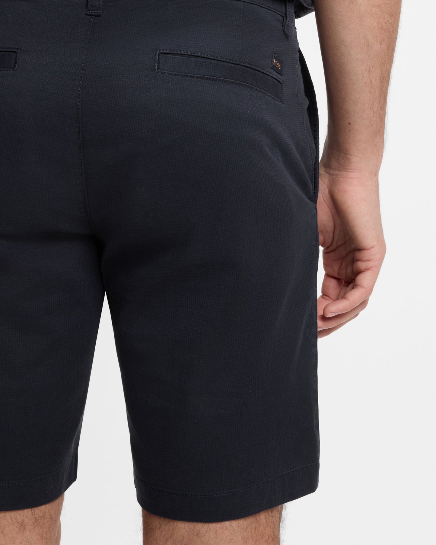 BOSS Orange Mens Slim Chino Shorts - Dark Blue 403