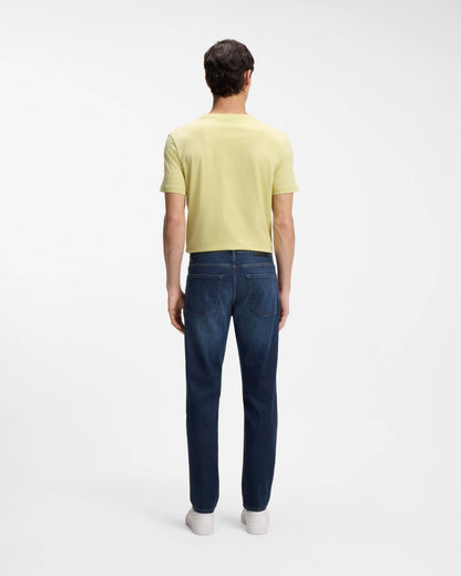 BOSS Orange Maine Regular-Fit Jeans in Soft-Motion Denim - Medium Blue 420 | CHO | Designer Mens Jeans