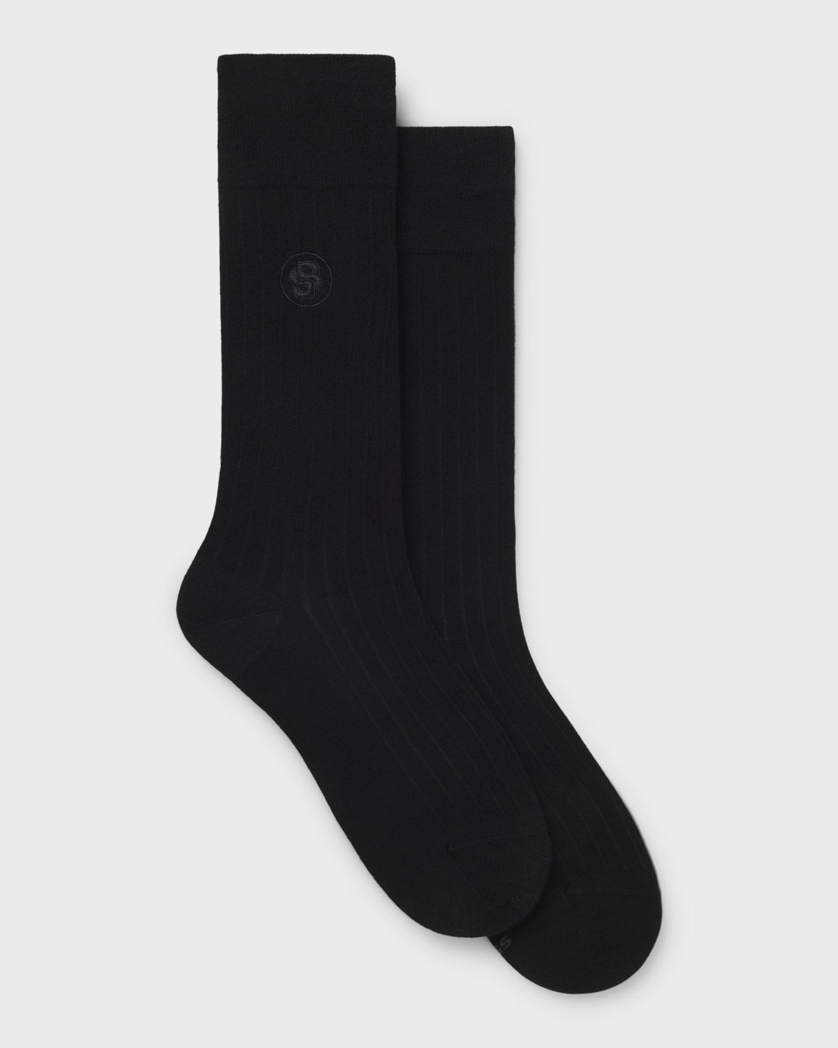 BOSS Orange 2-Pack Mens regular-length modal-blend socks - Black 001