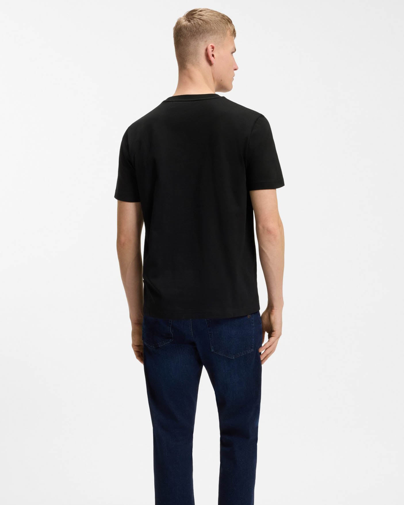 BOSS Orange Te Creature Mens Graphic Print T-Shirt - Black 001 | CHO | Designer Mens Short Sleeve T-Shirts