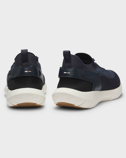 BOSS Orange Motion Mens Sock Trainers With Knitted Uppers - Open Blue 460