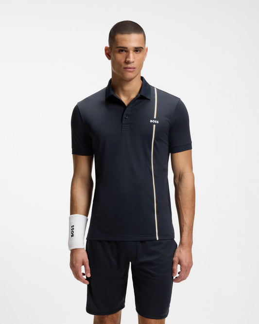 BOSS Green TOC Game Mens Polo Shirt - Dark Blue 402 | CHO | Designer Mens Short Sleeve Polo Shirts