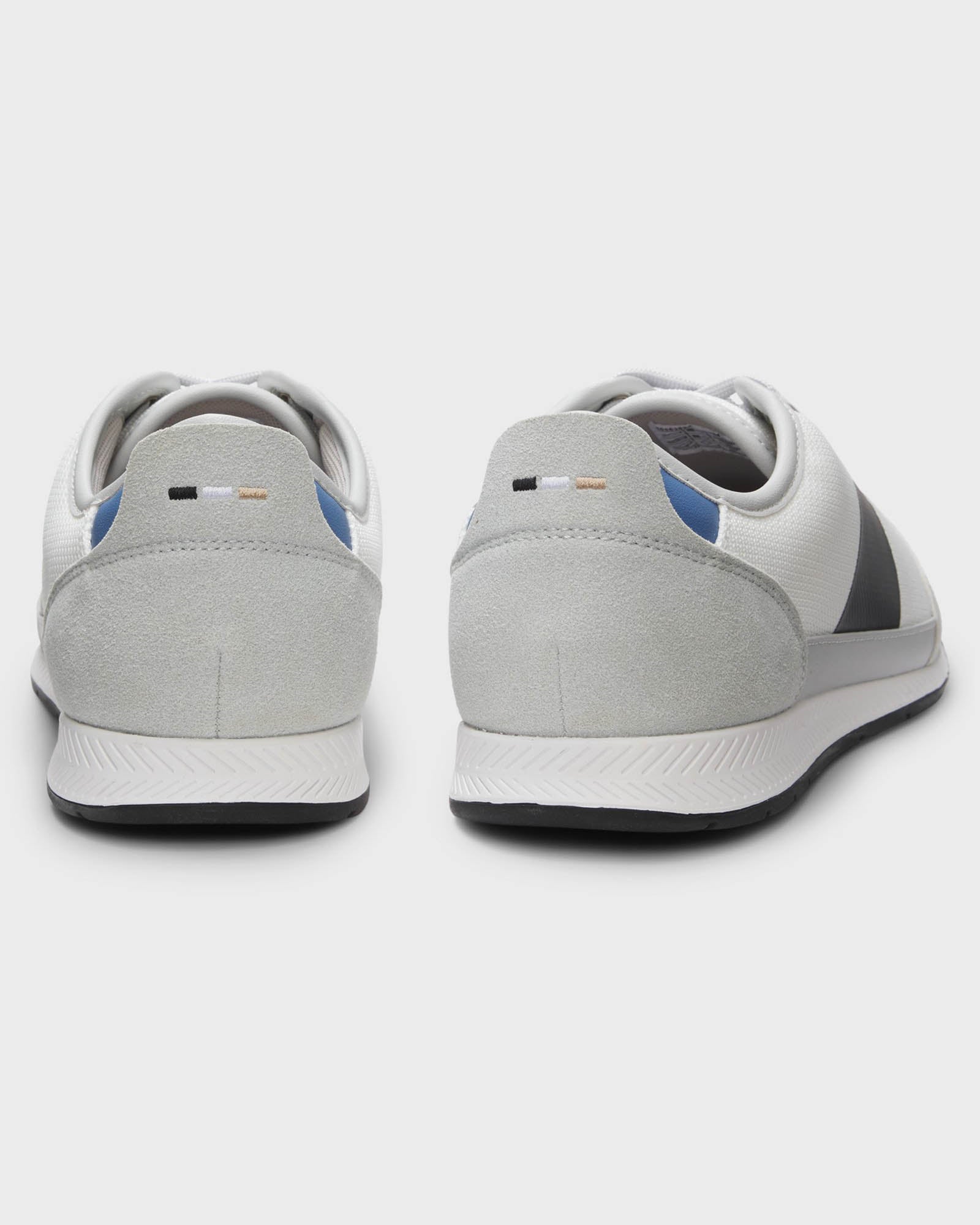 BOSS Orange Nitan Mens Mixed Material Trainers with Ridged Outsole - Open Grey 064 | CHO | Designer Mens Trainers