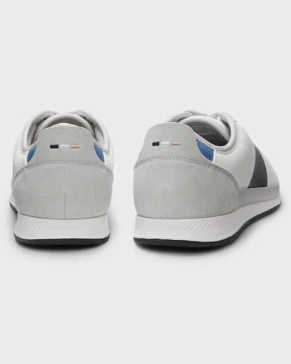 BOSS Orange Nitan Mens Mixed Material Trainers with Ridged Outsole - Open Grey 064 | CHO | Designer Mens Trainers