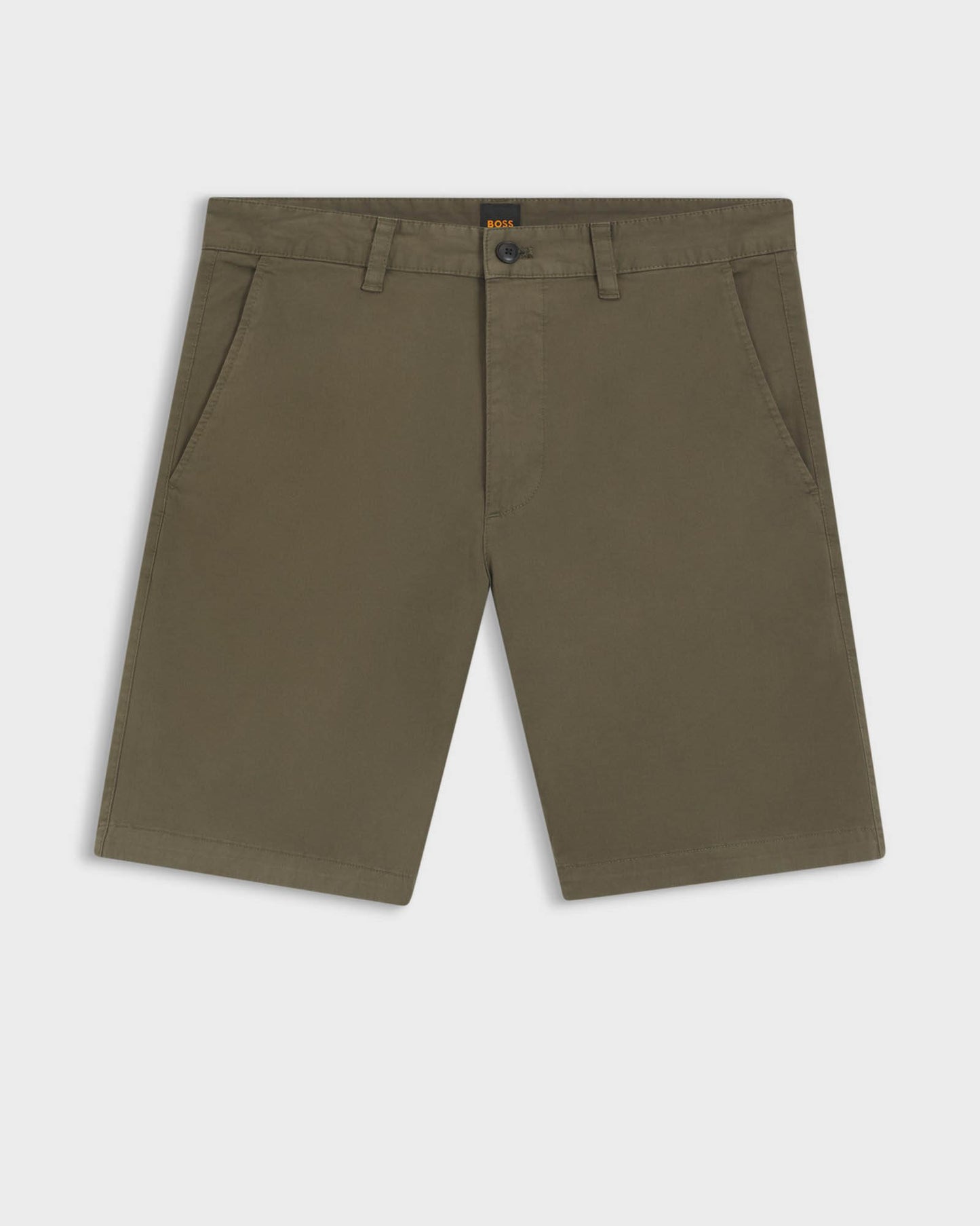 BOSS Orange Slim Fit Mens Chino Shorts - Bright Green 325 | CHO | Designer Mens Chino Shorts