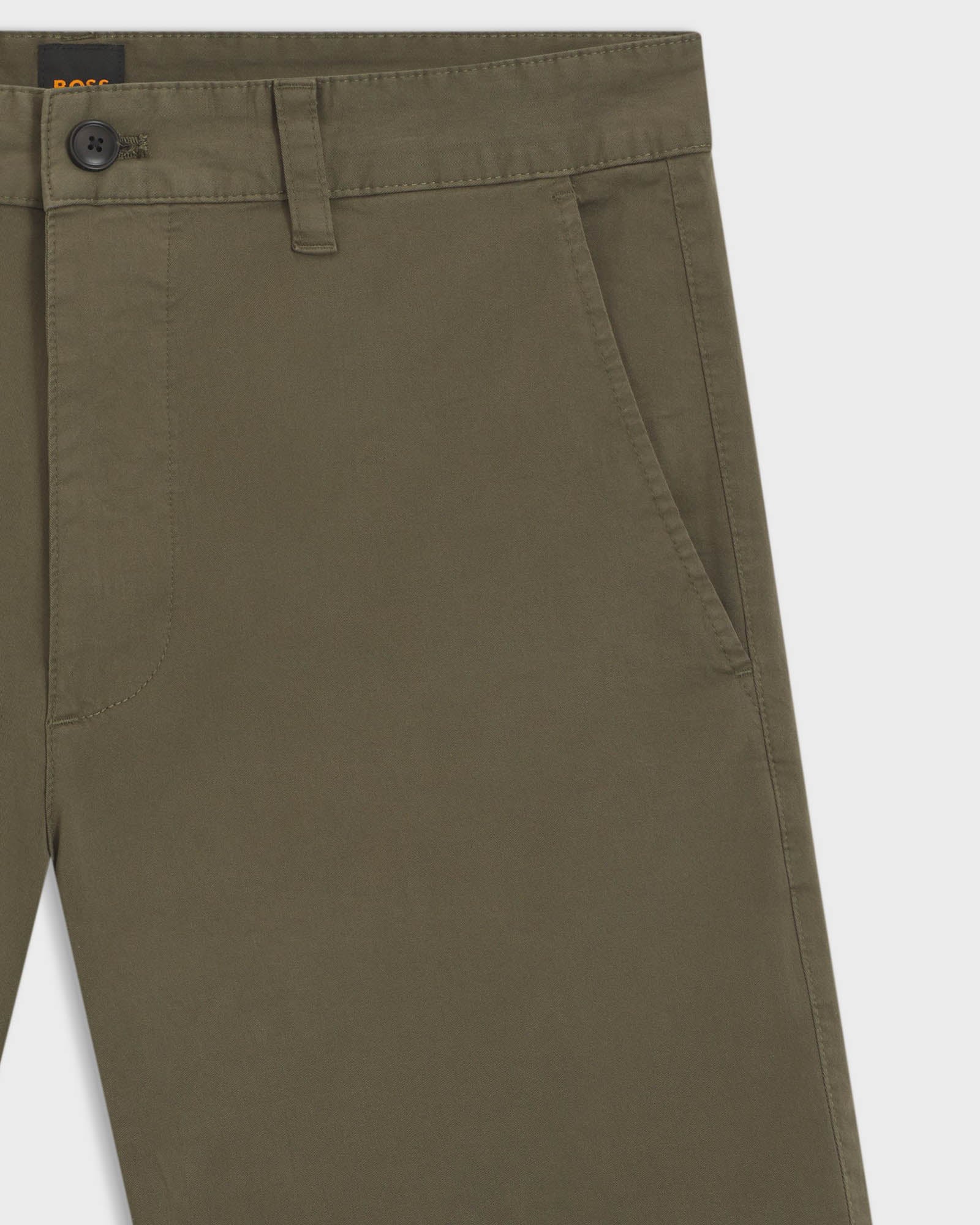 BOSS Orange Slim Fit Mens Chino Shorts - Bright Green 325 | CHO | Designer Mens Chino Shorts