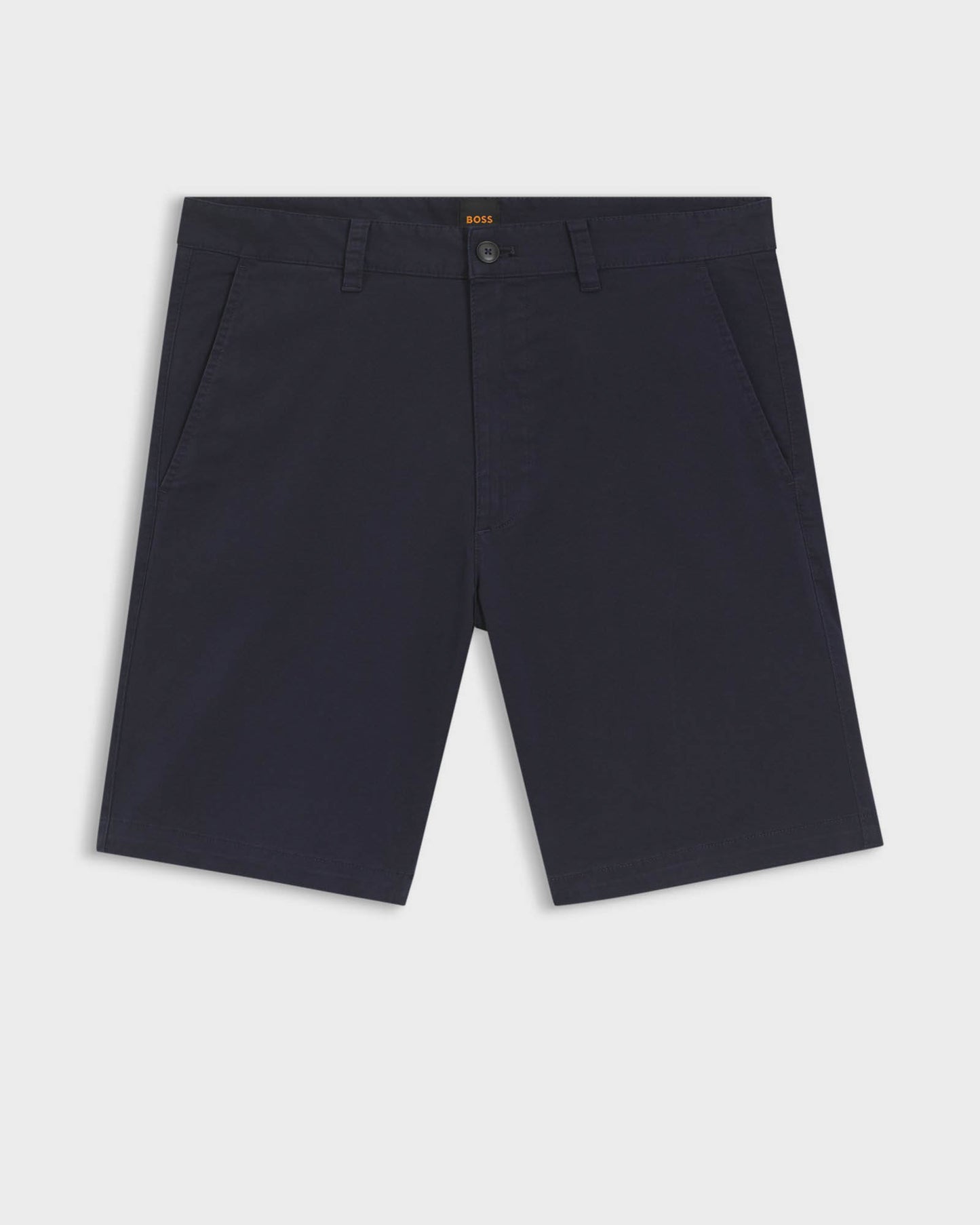 BOSS Orange Slim Fit Mens Chino Shorts - Dark Blue 404 | CHO | Designer Mens Chino Shorts