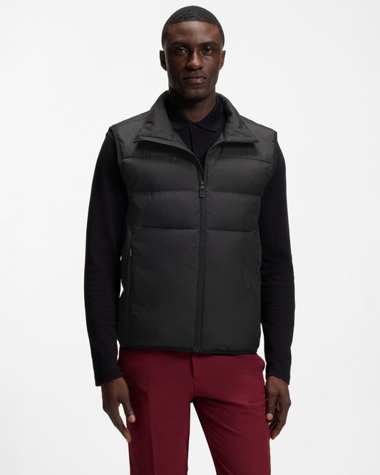 BOSS Green OW Urbanex Mens Puffer Gilet - Black 001 | CHO | Designer Mens,Gilets,Padded Gilets
