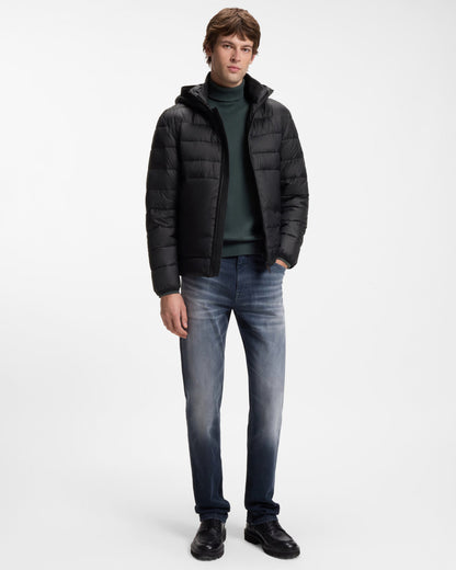 BOSS Orange Odenni Mens Water Repellent Padded Jacket - Black 001 | CHO | Designer Mens,Coats & Jackets,Padded Jackets