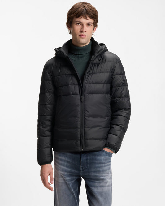 BOSS Orange Odenni Mens Water Repellent Padded Jacket - Black 001 | CHO | Designer Mens,Coats & Jackets,Padded Jackets