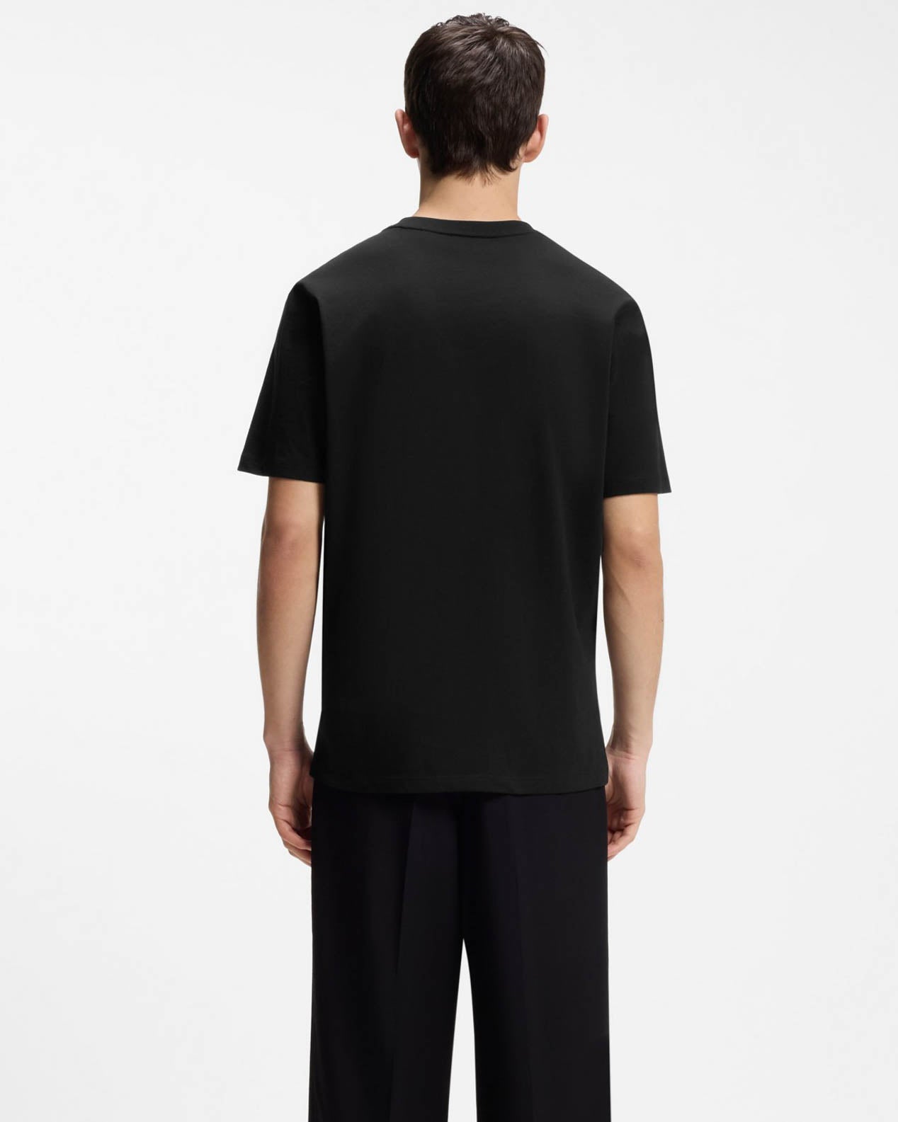 HUGO Durectee Mens Graphic T - Shirt - Black 001 | CHO | Designer Mens Short Sleeve T - Shirts