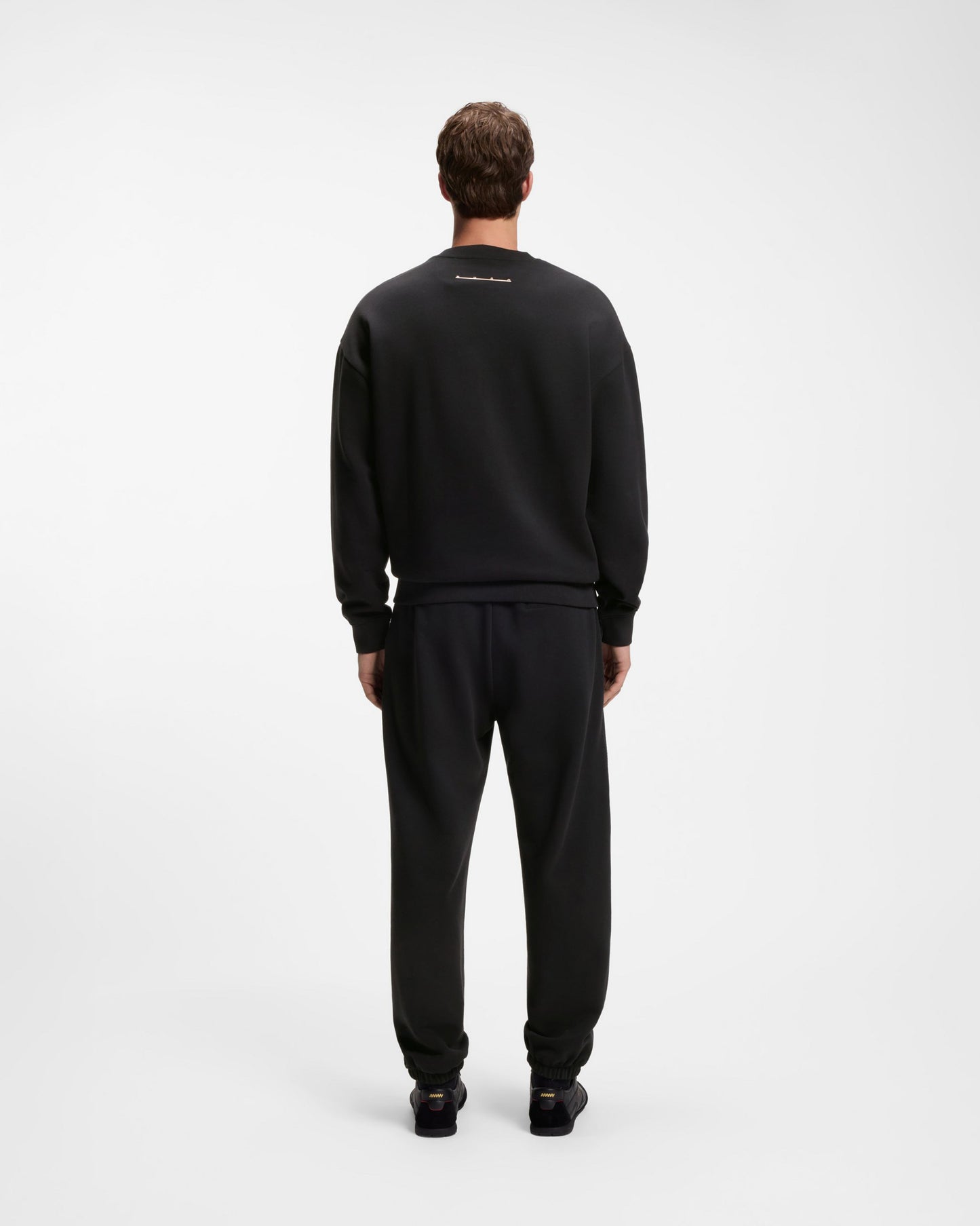 HUGO Datrisweat Mens Sweatshirt - Black 001 back, full length