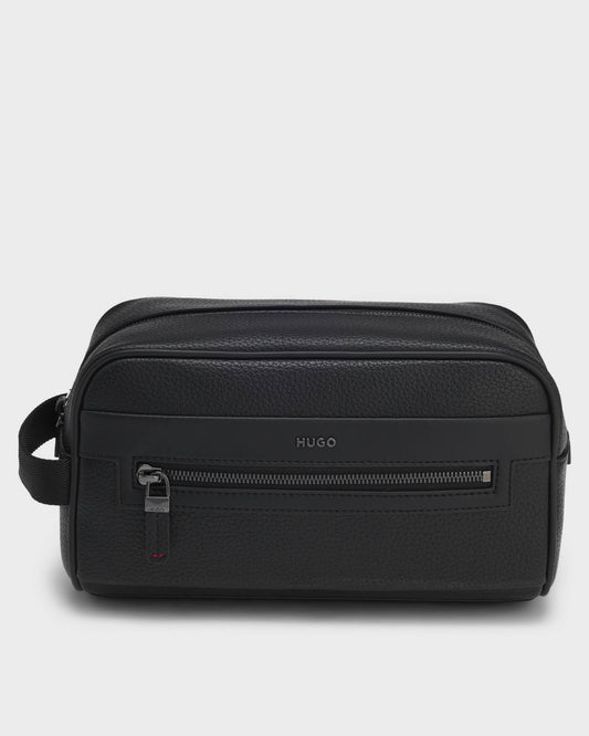 HUGO HUKE Mens Washbag - Black 002 | CHO | Designer Accessories,Mens Accessories,Bags,Wash Bags
