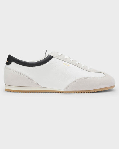 BOSS Orange Lineor Low Profile Mens Trainers - Open White 121 | CHO | Designer Mens Trainers