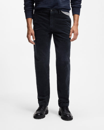 BOSS Orange N1 Mens Tapered Chinos - Dark Blue 404, front