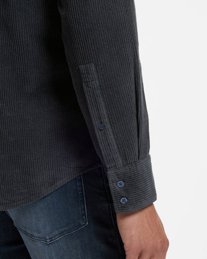 BOSS Orange Relegant 6 Mens Long Sleeve Cotton Shirt - Dark Blue 404 | CHO | Designer Mens,Shirts,Long Sleeve