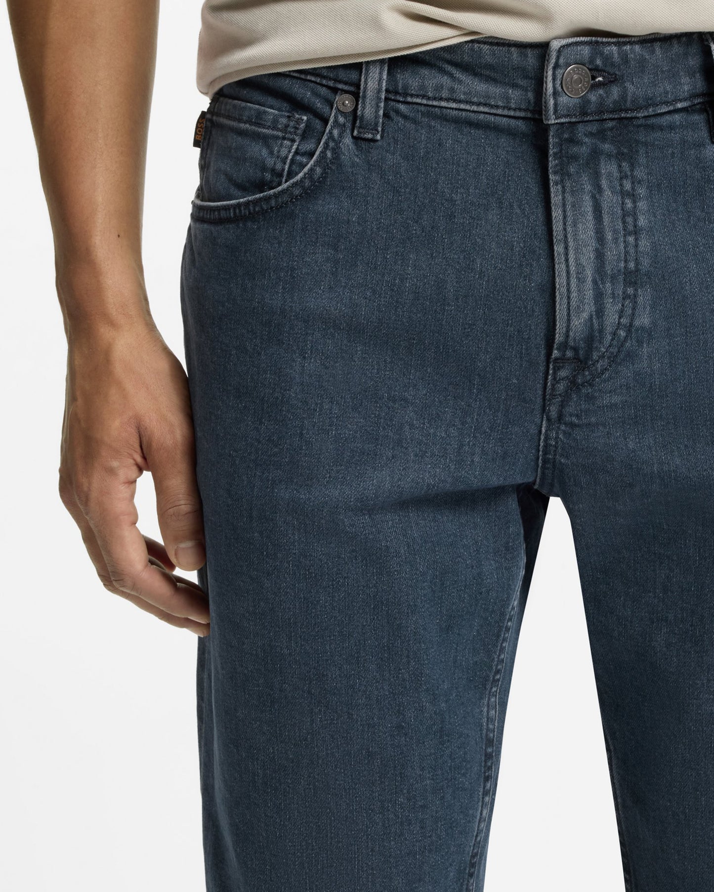BOSS Orange RE.MAINE BO Mens Regular Fit Jeans - Navy 414
