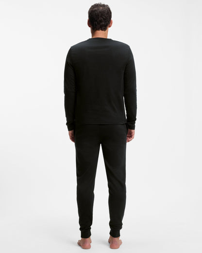 BOSS Orange Xmas Long Pyjama Set - Black 001