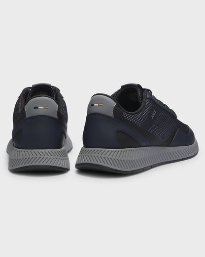 BOSS Orange Titanium_Runn_refthp Mens Trainers - Open Blue 461 back, pair