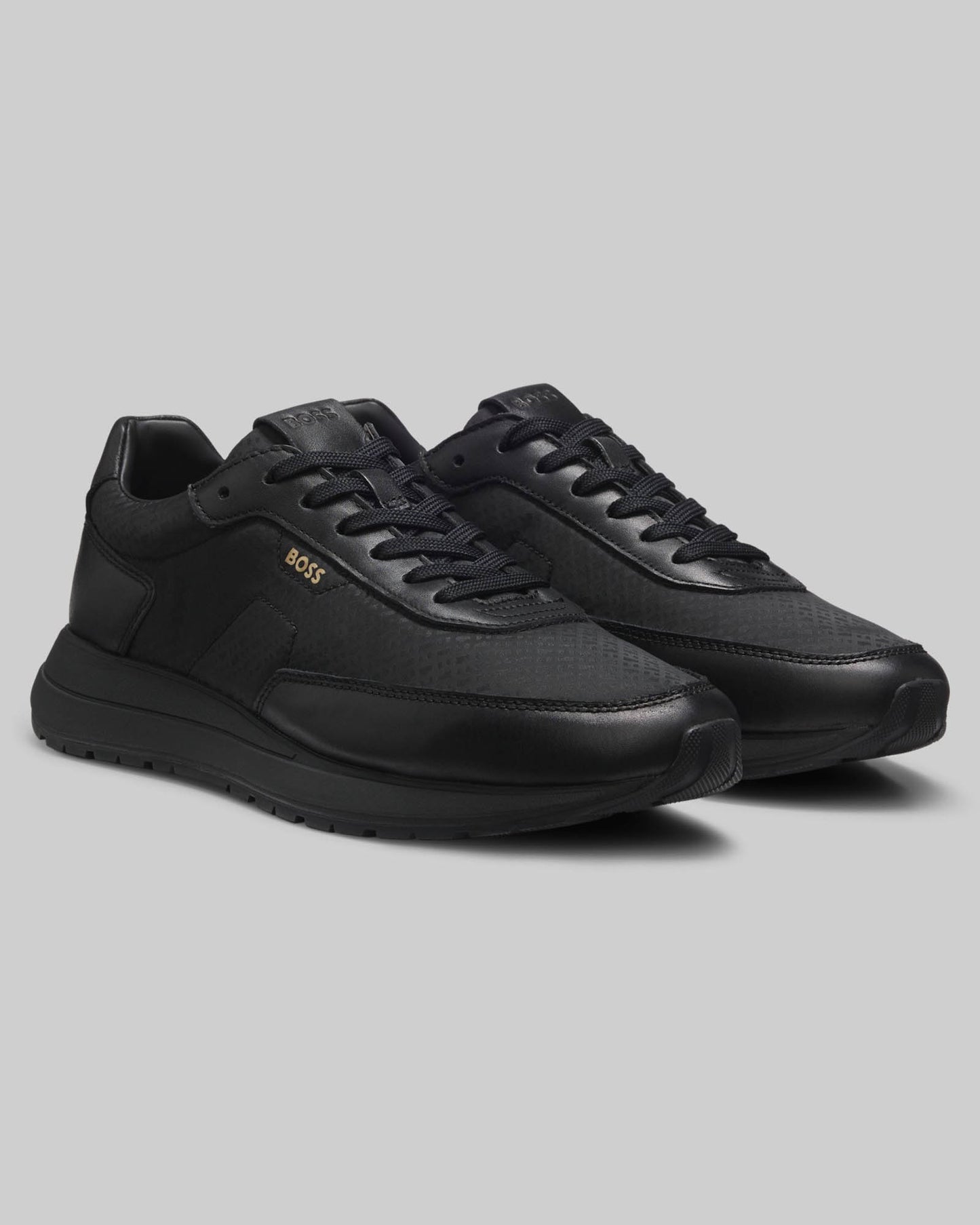 BOSS Orange Vinston_Runn_nymnlt Mens Trainers - Black 005 | CHO | Designer Footwear,Mens Footwear,Trainers