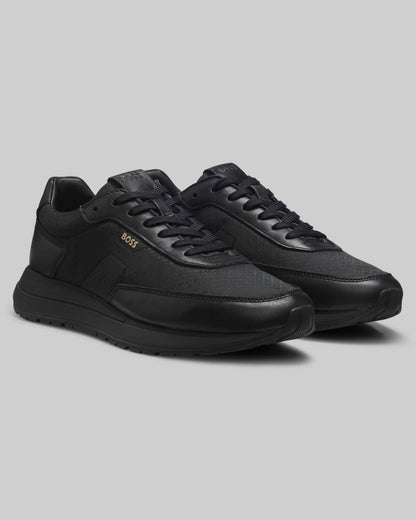 BOSS Orange Vinston_Runn_nymnlt Mens Trainers - Black 005 | CHO | Designer Footwear,Mens Footwear,Trainers
