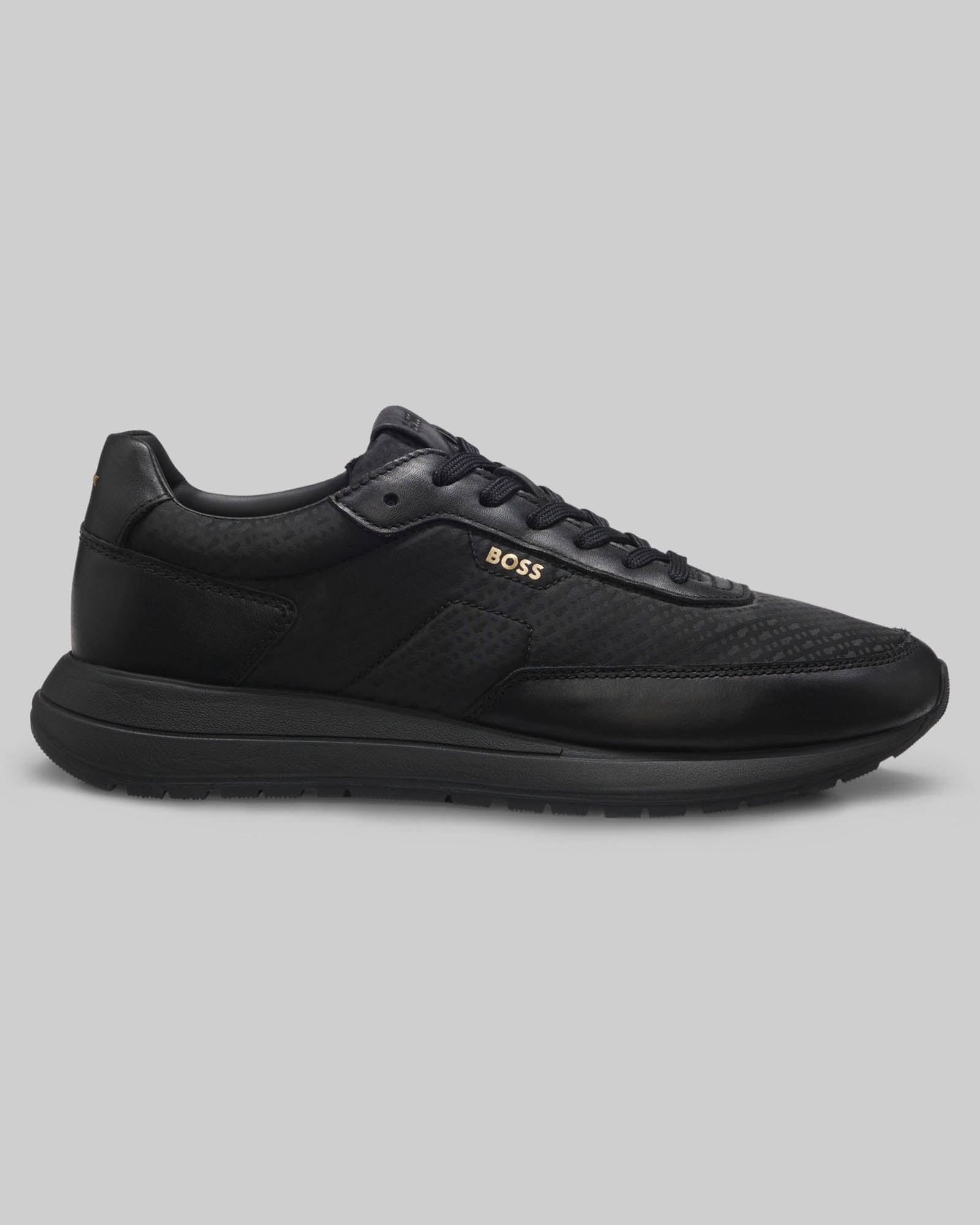 BOSS Orange Vinston_Runn_nymnlt Mens Trainers - Black 005 | CHO | Designer Footwear,Mens Footwear,Trainers