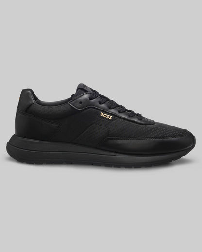 BOSS Orange Vinston_Runn_nymnlt Mens Trainers - Black 005 | CHO | Designer Footwear,Mens Footwear,Trainers