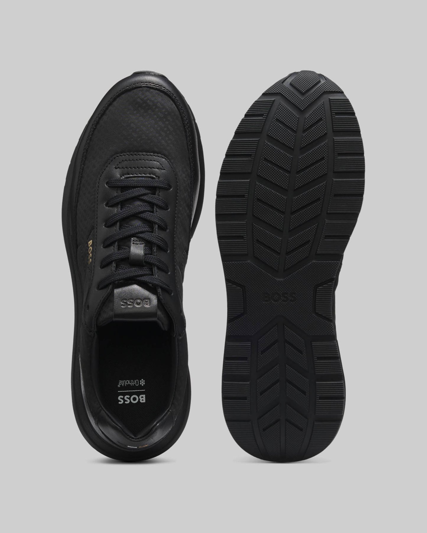 BOSS Orange Vinston_Runn_nymnlt Mens Trainers - Black 005 | CHO | Designer Footwear,Mens Footwear,Trainers