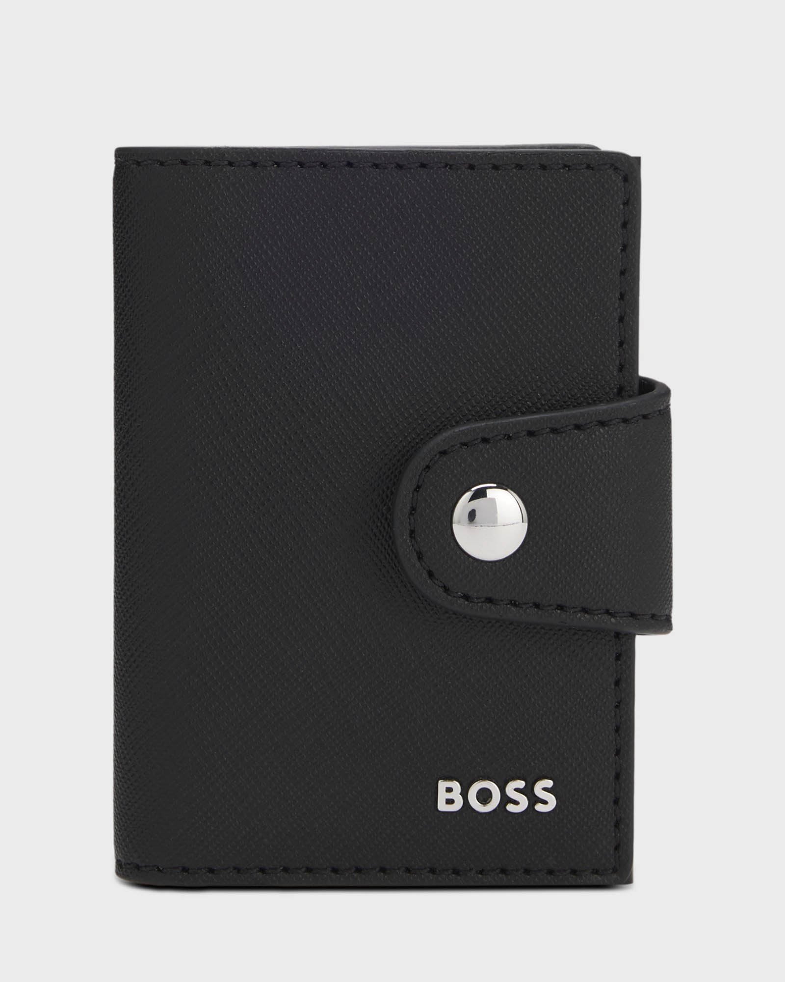 BOSS Orange Northon Mens Card Holder with Secrid Technology - Black 001 - Black 001 | CHO | Designer Mens Wallets
