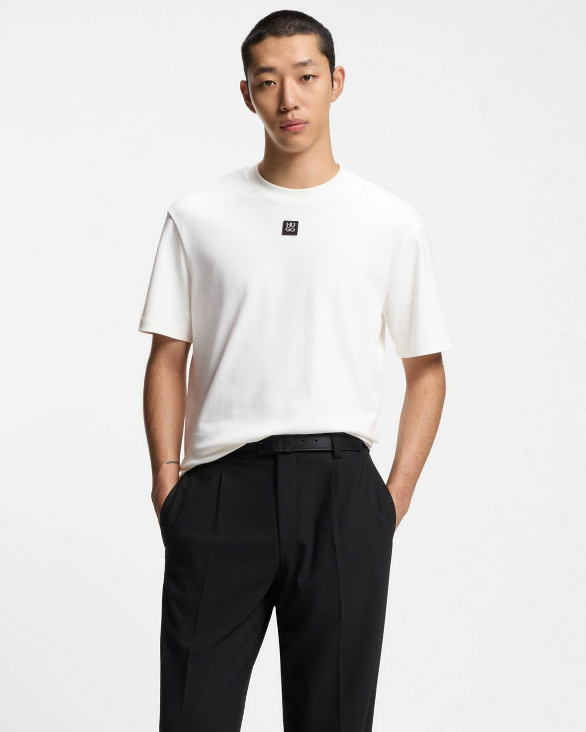 HUGO Dalile Mens T-Shirt - Natural 103