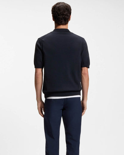 BOSS Orange Asac_P Mens Short Sleeve Polo Shirt - Dark Blue 404